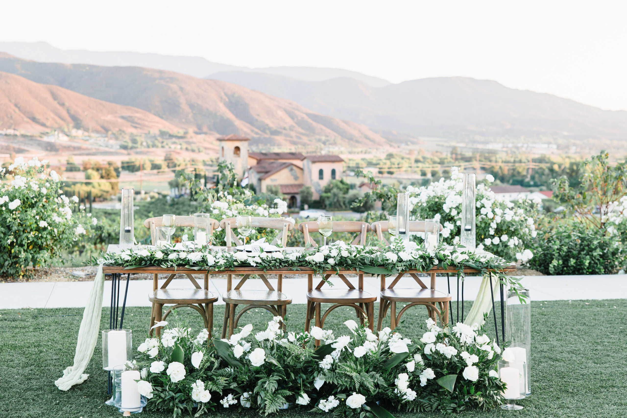 Altísima Winery destination wedding ceremony in Temecula Wine Country Southern California